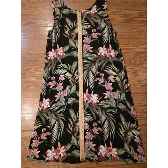 Hibiscus Collection Hawaii Dress One Size Lightweight 100% Rayon Tropical Floral - Picture 4 of 11